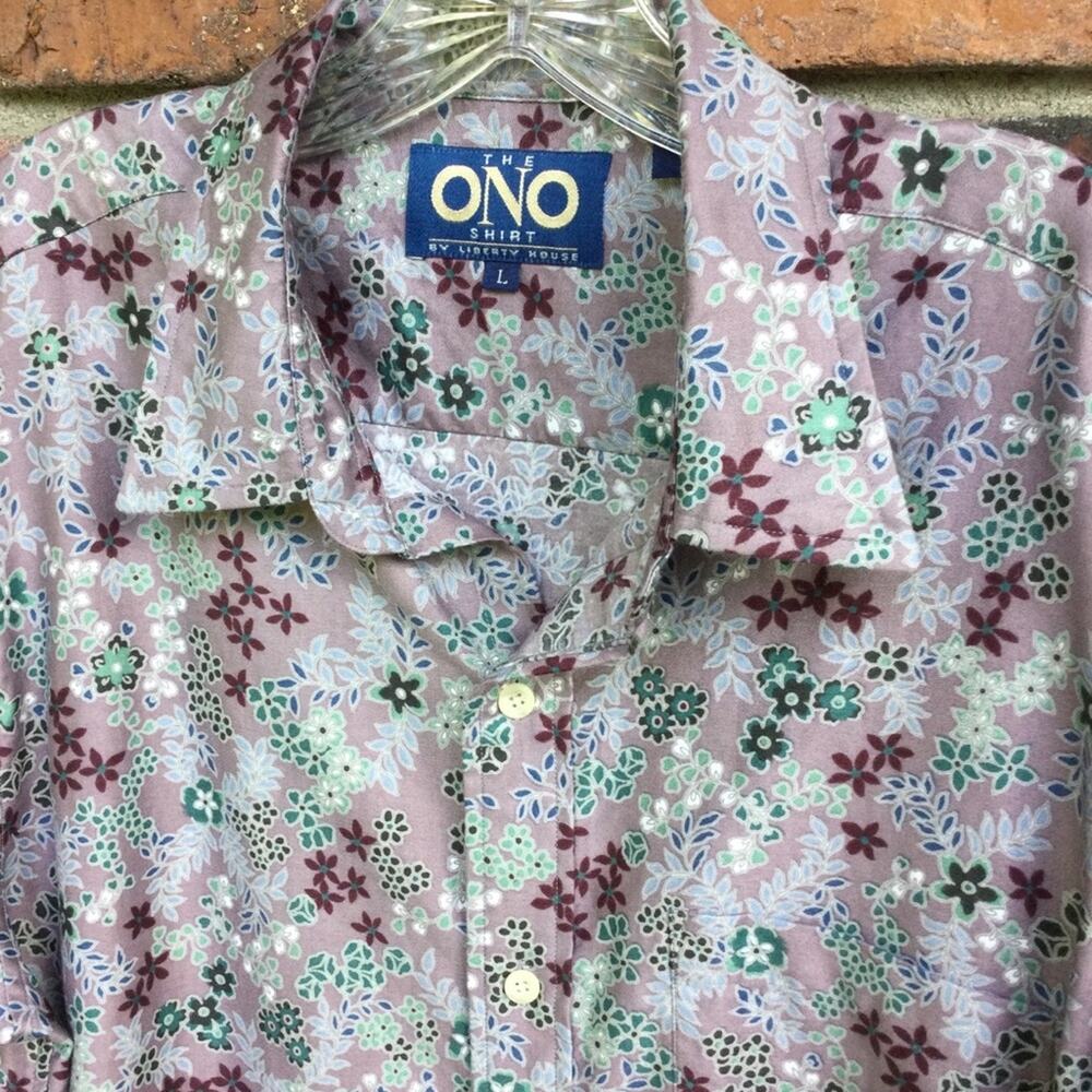 Ono by Liberty House Hawaiian Aloha Shirt L